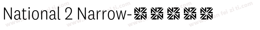 National 2 Narrow字体转换